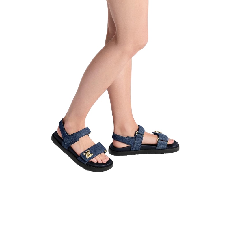 LV Sunset Flat Comfort Sandal - Image 3
